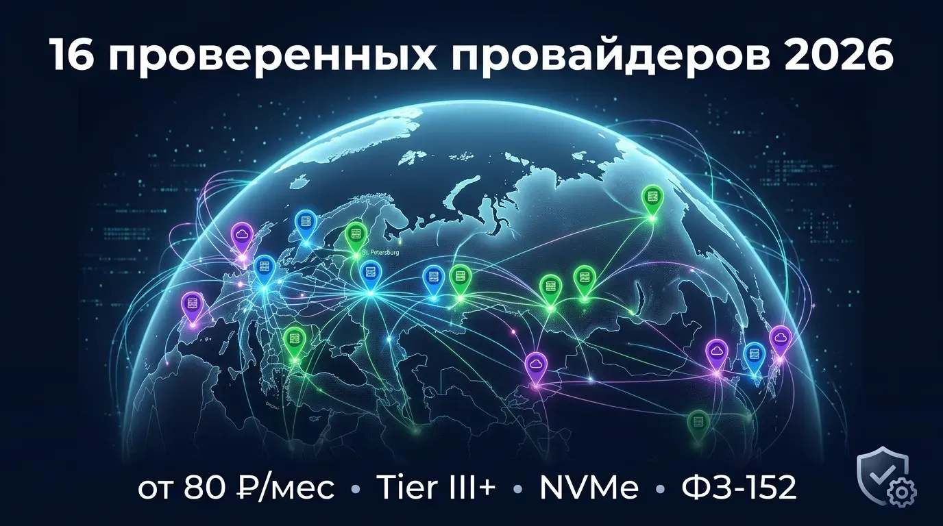 16 проверенных VPS-провайдеров России и Европы в 2026: дата-центры Tier III+, NVMe, ФЗ-152, цены от 80 ₽/мес