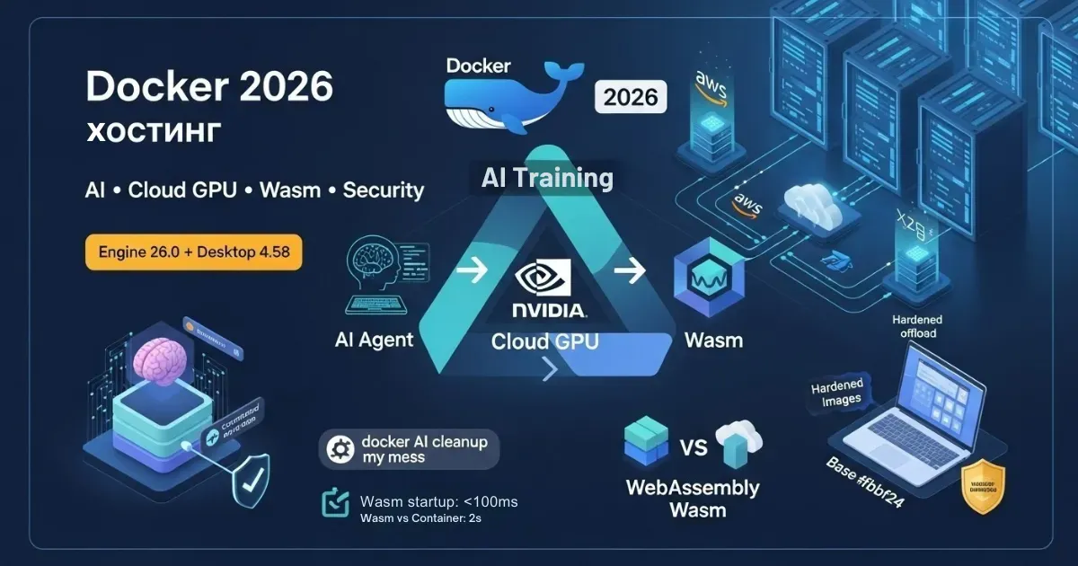 Docker-хостинг 2026: ТОП-7 российских провайдеров с Kubernetes и Portainer