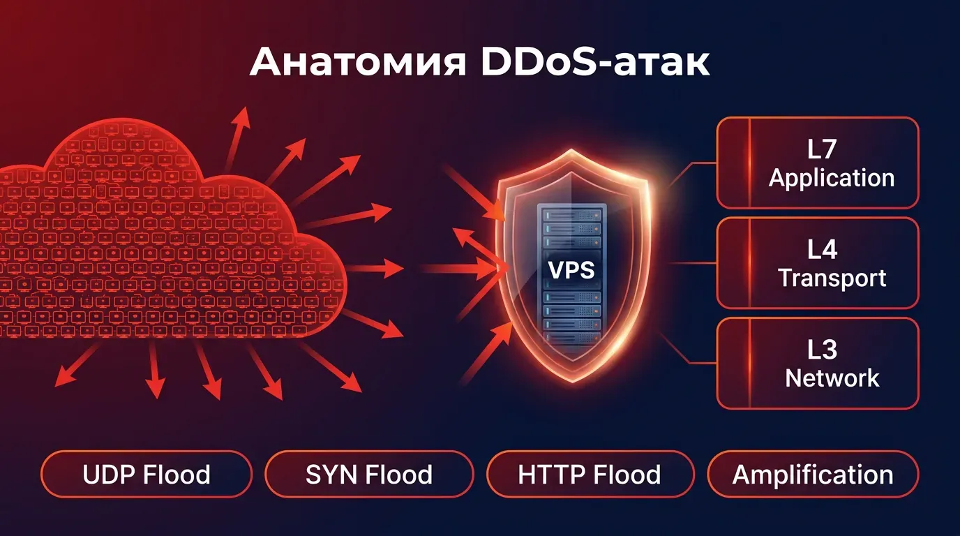 Анатомия DDoS-атаки на VPS-сервер