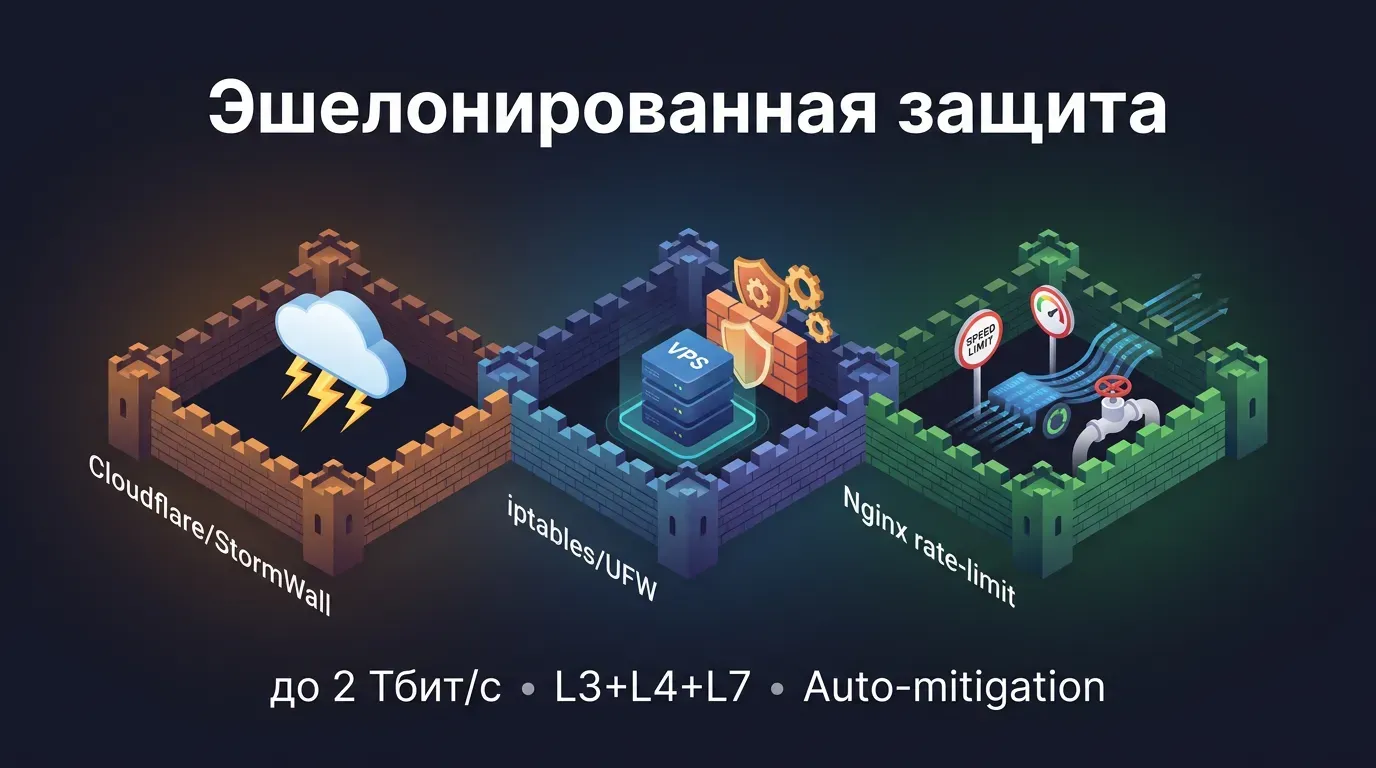 Многоуровневая защита VPS от DDoS-атак