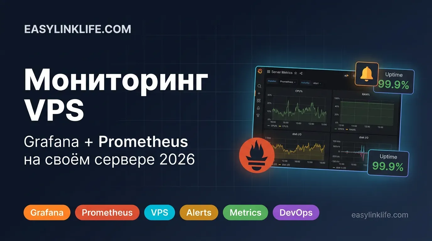 Мониторинг VPS: Grafana + Prometheus на своём сервере в 2026 году
