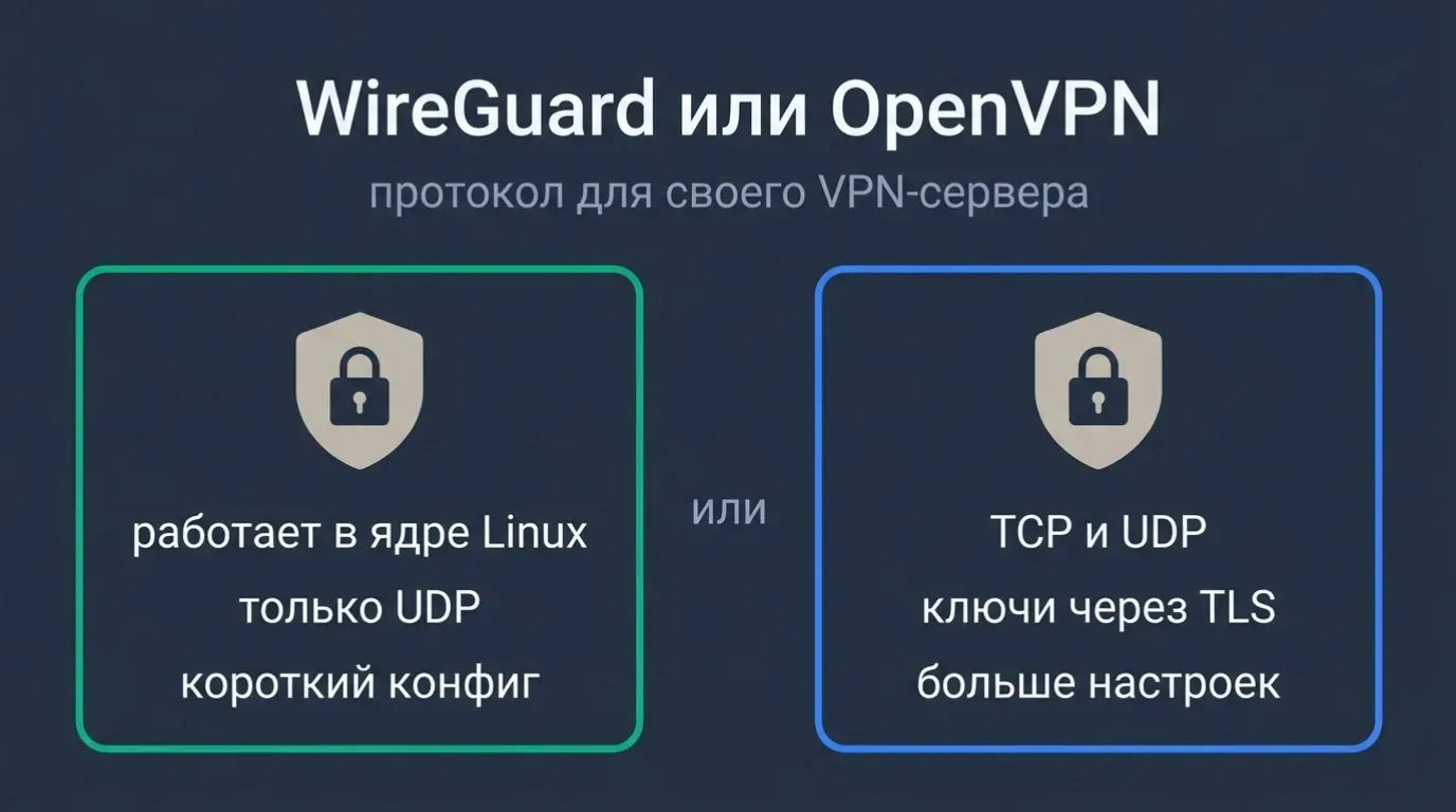 WireGuard vs OpenVPN 2026: сравнение VPN-протоколов для бизнеса
