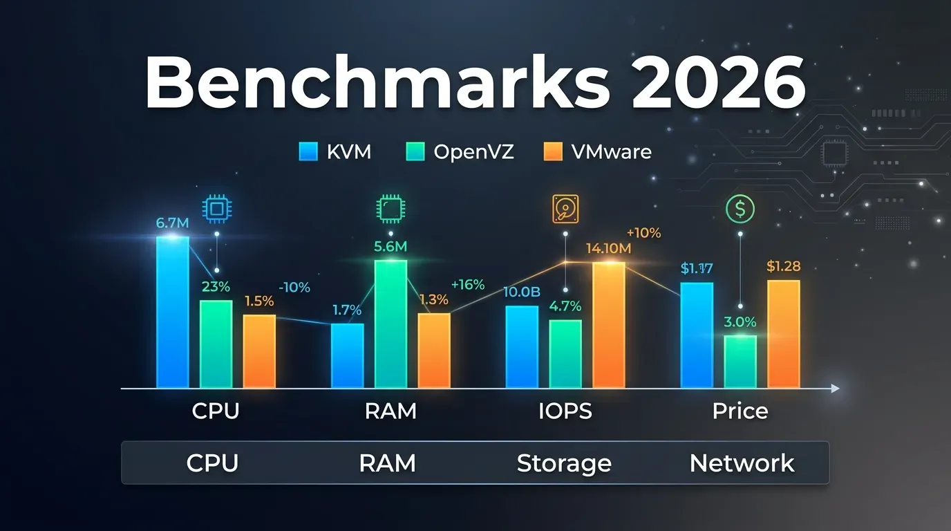 Бенчмарки KVM, OpenVZ и VMware на VPS