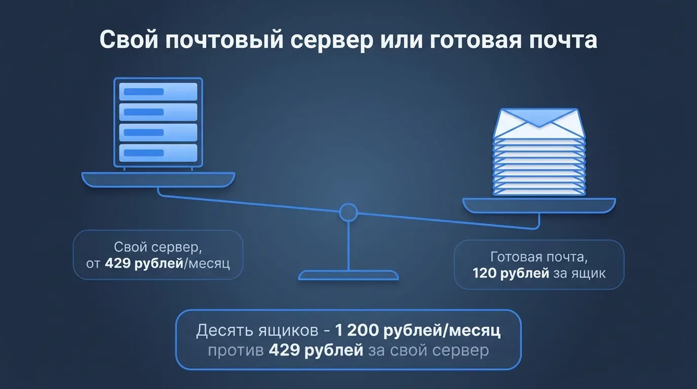 Свой почтовый сервер для организации: когда он нужен и во что обходится