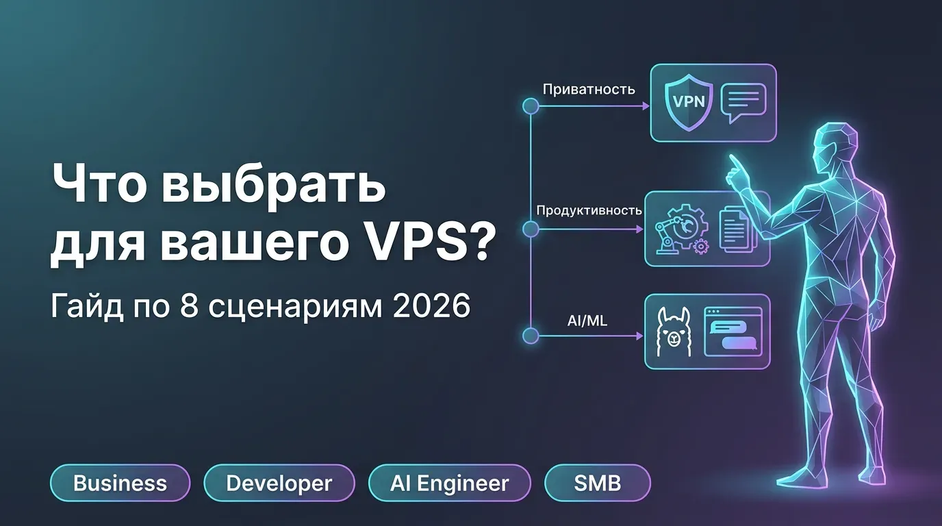 Выбор self-hosted приложений под задачи VPS 2026: Приватность (VPN, Chat), Продуктивность (Automation), AI/ML (Ollama, WebUI)