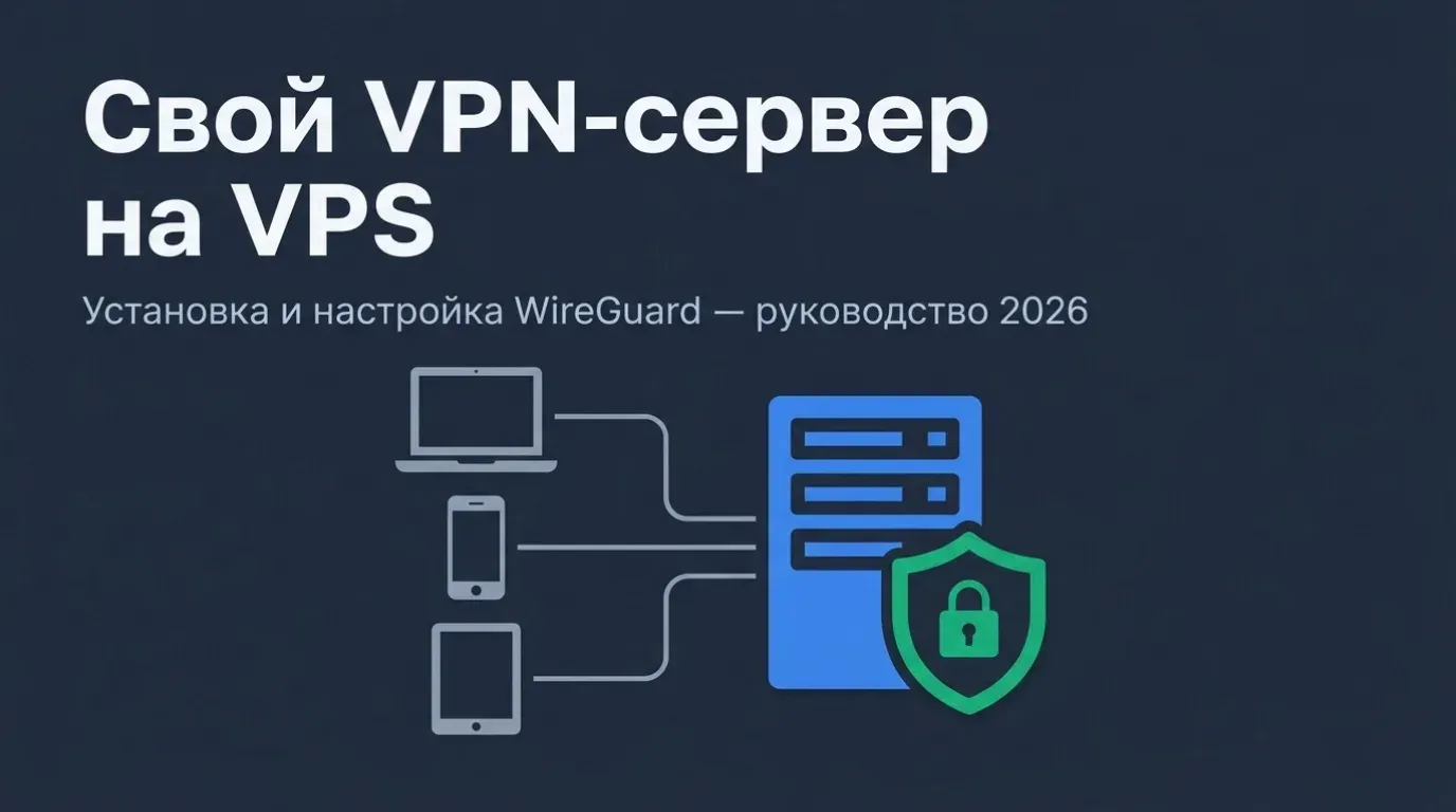 Свой VPN-сервер на VPS: установка и настройка WireGuard — руководство 2026